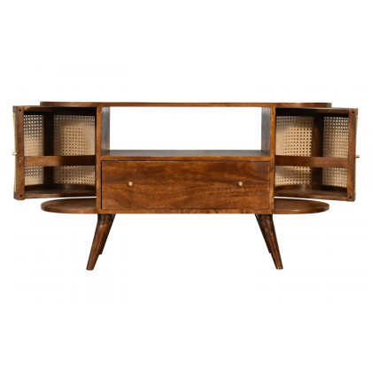 Artisan - Woven Media Unit in Chestnut