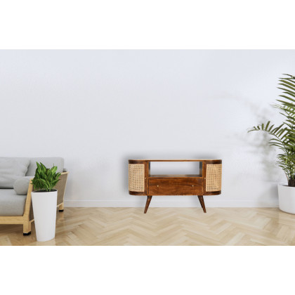 Artisan - Woven Media Unit in Chestnut