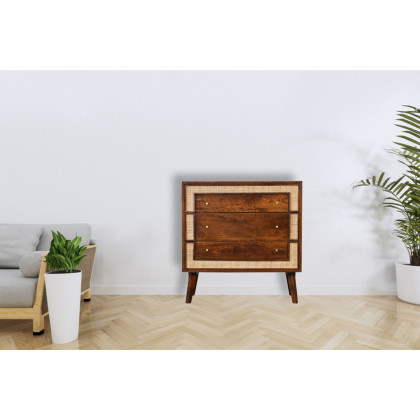 Artisan - Square Woven Chest in Chestnut