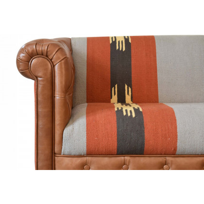 Artisan - Chesterfield Sofa in 2 Seater, Durrie/Leather
