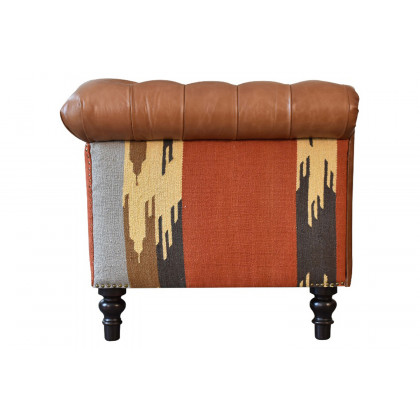 Artisan - Chesterfield Sofa in 2 Seater, Durrie/Leather