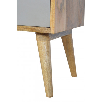 Artisan - Gray and White Media Unit with 2 Drawers