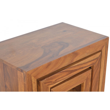 Artisan - Sheesham Wood Set of 3 Cubed Nesting Tables