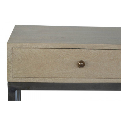 Artisan - Mango Wood Metal Base Console Table