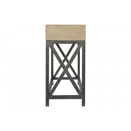 Artisan - Mango Wood Metal Base Console Table