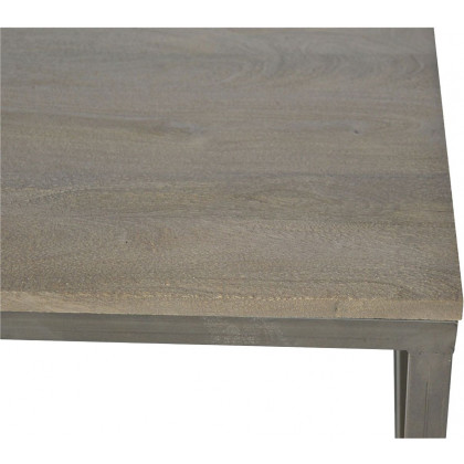 Artisan - Industrial Cross Metal Oatmeal Coffee Table