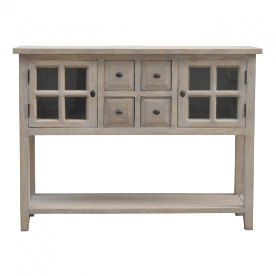 Artisan - Glazed Console with 2 Door and 4 Drawer