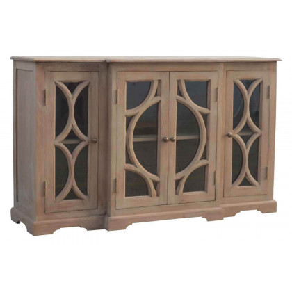 Artisan - Media Unit with 2 Hand Carved Glazed Doors