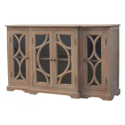 Artisan - Media Unit with 2 Hand Carved Glazed Doors