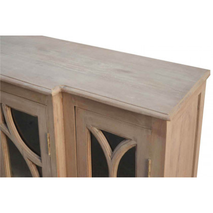 Artisan - Media Unit with 2 Hand Carved Glazed Doors