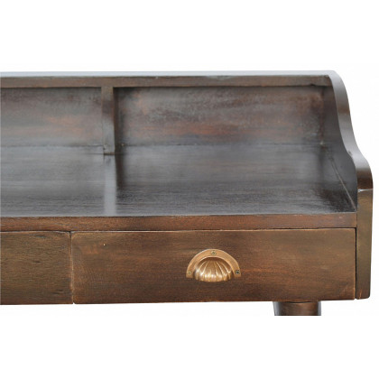 Artisan Nordic Style Gallery Back Writing Desk - Black