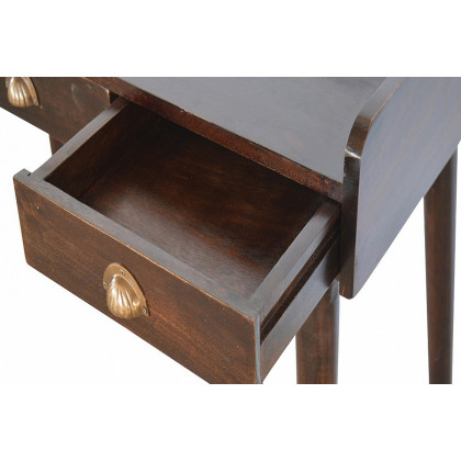 Artisan Nordic Style Gallery Back Writing Desk - Black