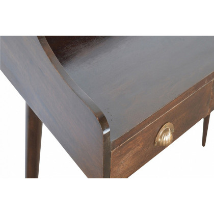 Artisan Nordic Style Gallery Back Writing Desk - Black