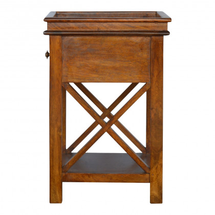 Artisan - Solid Criss-Cross End Table in Wood