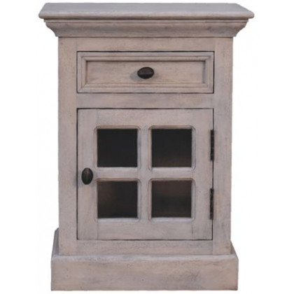 Artisan - Glazed Stone Nightstand