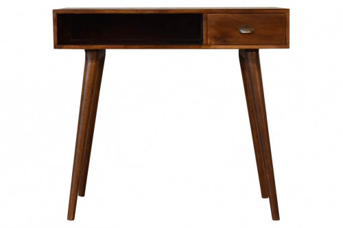 Artisan™ - Solid Wood Chestnut Writing Desk with Open Slot