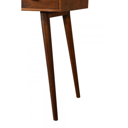 Artisan - Solid Wood Writing Desk with Open Slot in Chestnut