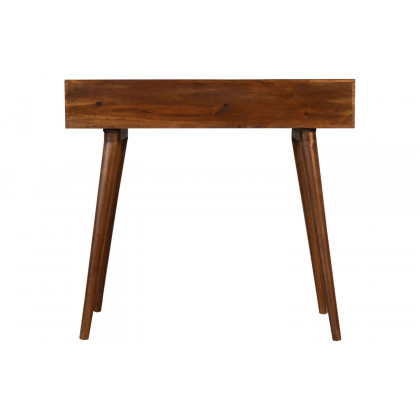 Artisan - Solid Wood Writing Desk with Open Slot in Chestnut