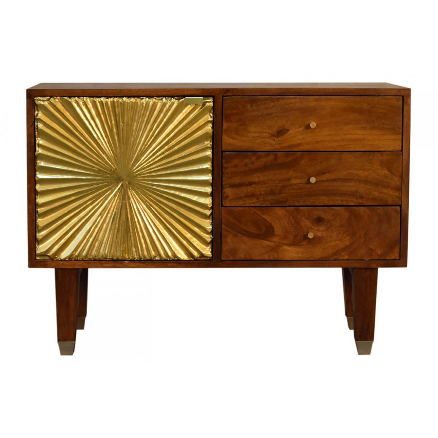 Artisan Manila Gold Sideboard - Tapered Legs