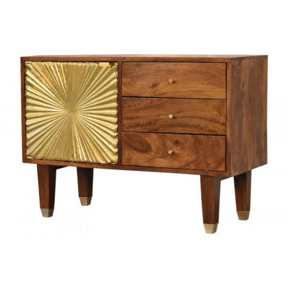 Artisan Manila Gold Sideboard - Tapered Legs
