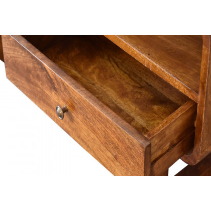 Artisan - U-Shape Curved Media Unit in Chestnut