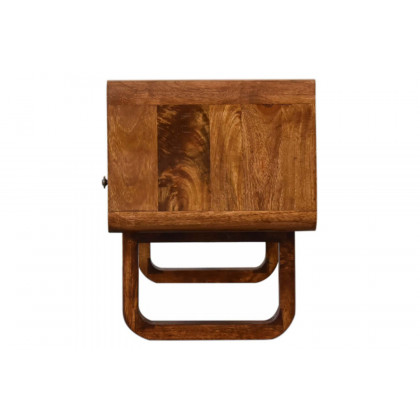 Artisan - U-Shape Curved Media Unit in Chestnut