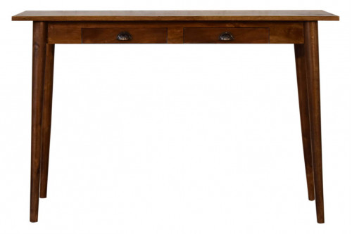 Artisan™ - Chestnut Nordic Style Writing Desk with 2 Drawers