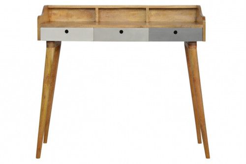 Artisan™ - Gray Painted Gallery Back Writing Desk