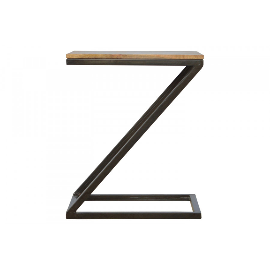Artisan - Side Table with Iron Base