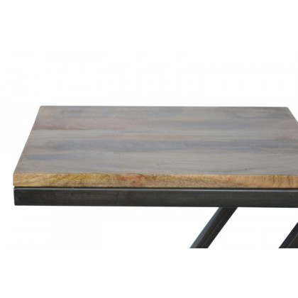 Artisan - Side Table with Iron Base
