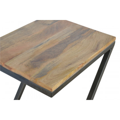 Artisan - Side Table with Iron Base