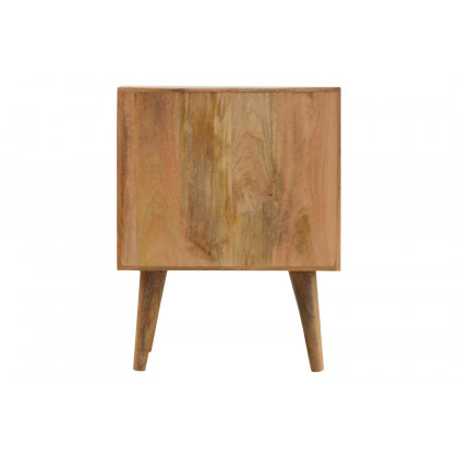 Artisan Lille Bedside with 2 Drawers - Oak-Ish