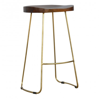 Artisan - Bar Stool in Gold, Iron