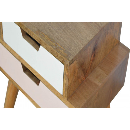 Artisan - Blush Pink and White Multi Bedside