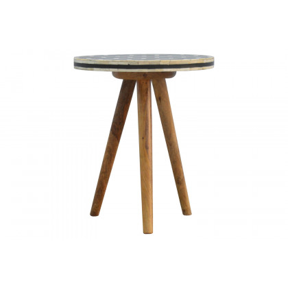 Artisan - Bone Inlay Stool in Tripod