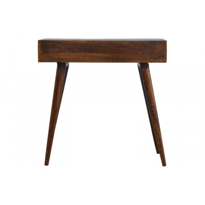 Artisan - Geometric Brass Inlay Console Table in 2 Drawers