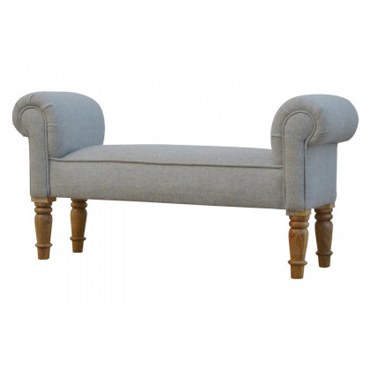 Artisan Bedroom Bench - Gray, Tweed