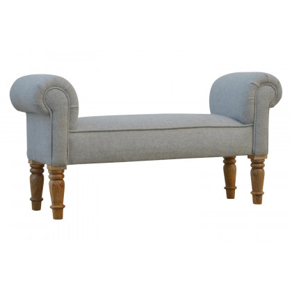 Artisan Bedroom Bench - Gray, Tweed