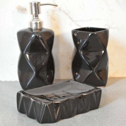 Artisan - Sindri Black Bathroom Set Of 3