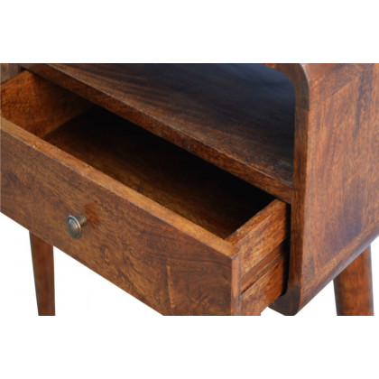 Artisan Curved Console Table - Chestnut