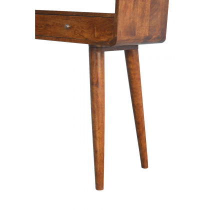 Artisan Curved Console Table - Chestnut