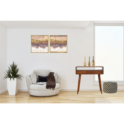 Artisan Curved Console Table - Chestnut