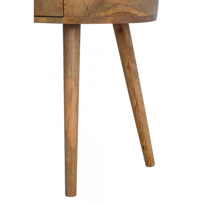 Artisan Nordic Circular Shaped Bedside - Oak-ish