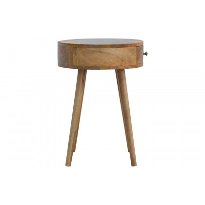 Artisan Nordic Circular Shaped Bedside - Oak-ish