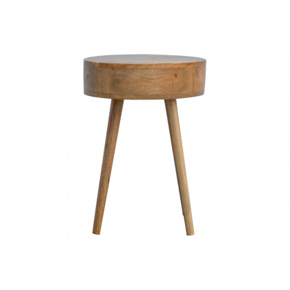 Artisan Nordic Circular Shaped Bedside - Oak-ish