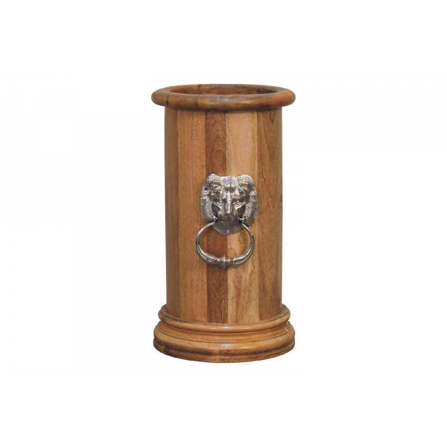 Artisan - Solid Wood Round Umbrella Stand with Knocker