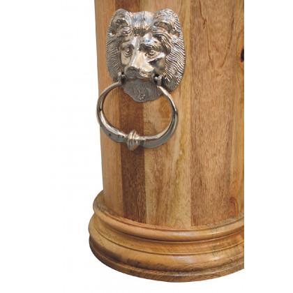 Artisan - Solid Wood Round Umbrella Stand with Knocker