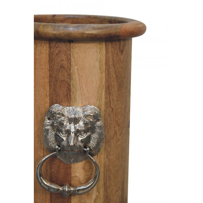 Artisan - Solid Wood Round Umbrella Stand with Knocker