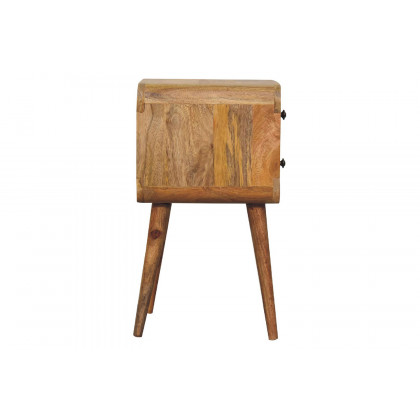 Artisan Curved Mini Bedside - Oak-ish