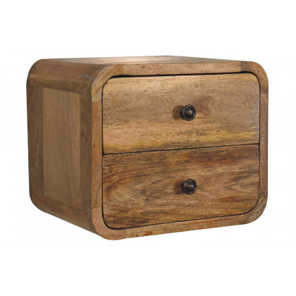 Artisan - Curved Mini Wall Mounted Bedside